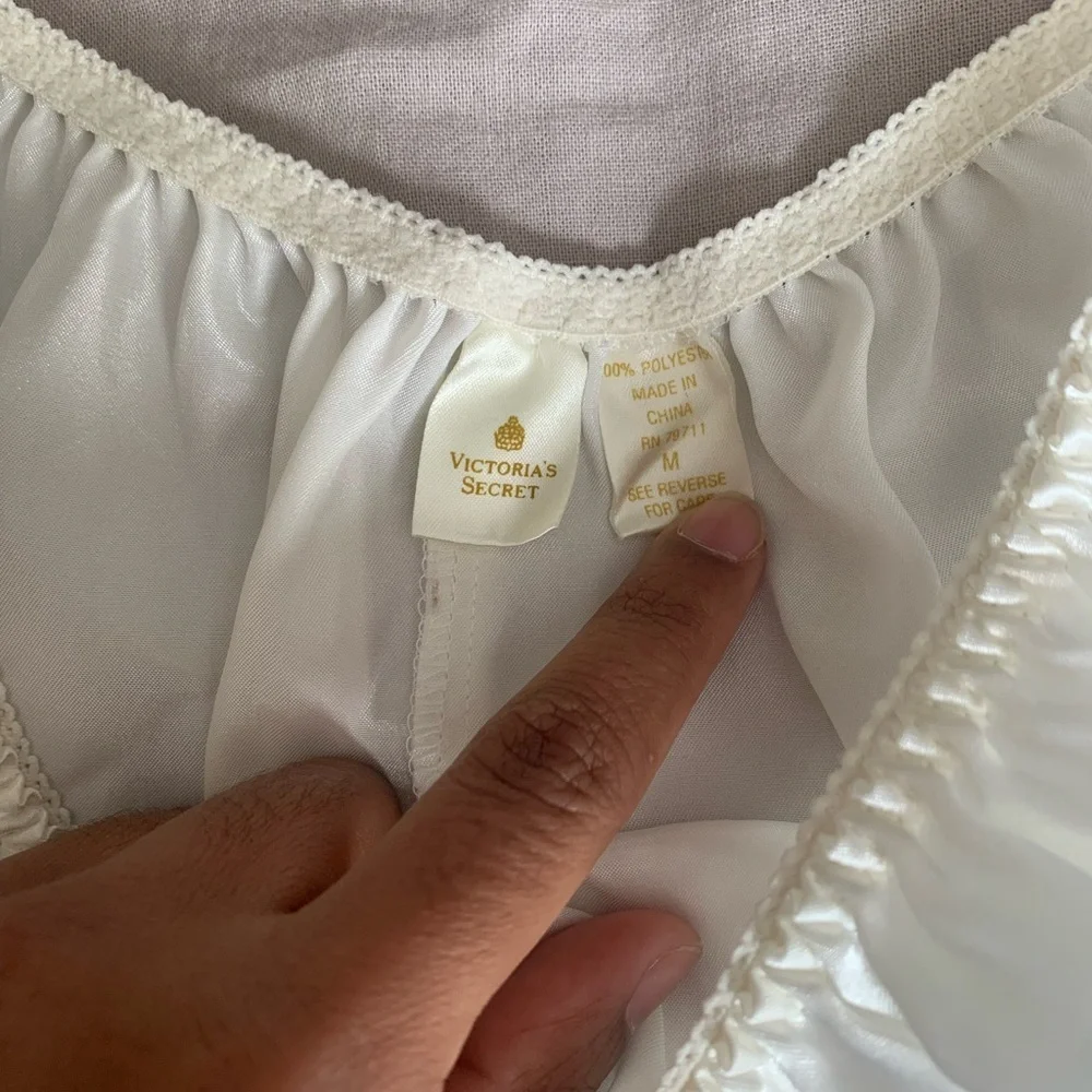 Vintage Victoria Secret Gold Label 80s 90s Satin Cami Set Size Medium - Picture 14 of 16